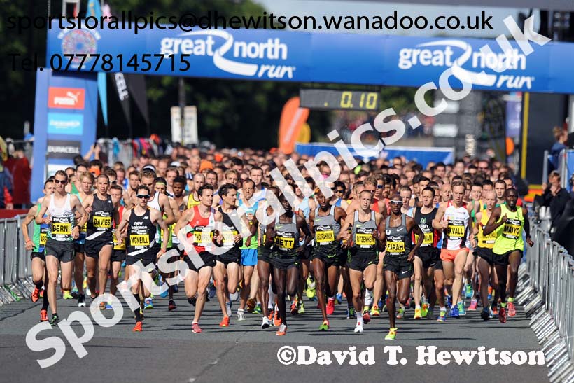 Mens Great North Run. Photo: David T. Hewitson/Sports for All Pics